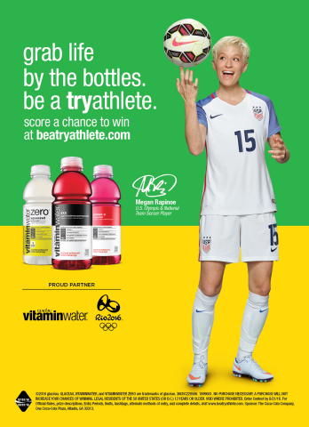 vitaminwater and U.S. Olympic athlete and campaign spokesperson, Megan Rapinoe, challenge consumers  ... 