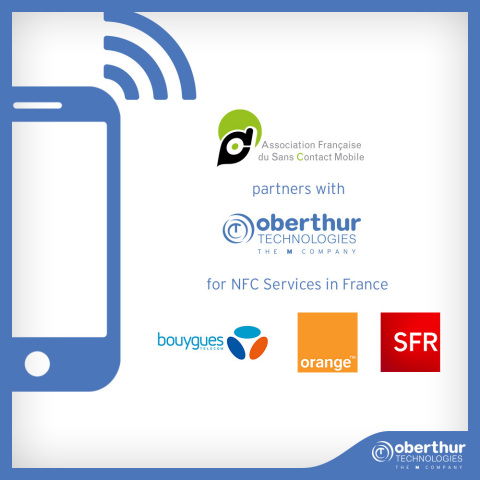 OT partners with AFSCM to roll out NFC services in France with the 3 major mobile operators (Photo:  ... 