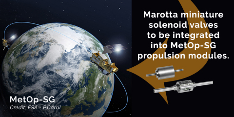 Marotta's miniature valves to be integrated into MetOp-SG Propulsion Modules (Graphic: Business Wire)