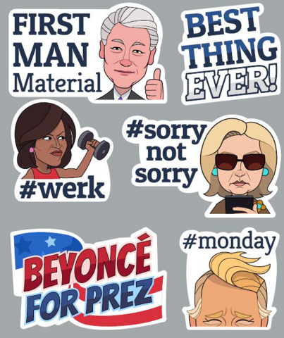 Viber and the Huffington Post Team up to Launch 2016 Presidential Campaign Sticker Pack (Photo: Business Wire)