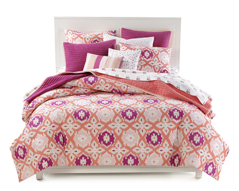 Get back to school with fashionable finds from Macy’s; Whim 4-pc Comforter Set-$69.99 (Photo: Business Wire)