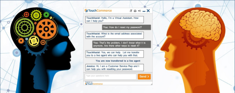 TouchAssist delivers intelligent automated conversations leading consumers to self-serve (Graphic: Business Wire) 