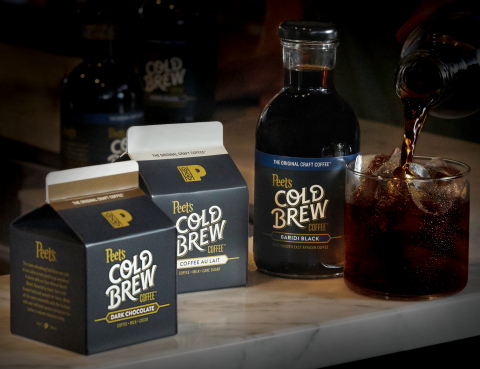 Peet's Coffee Unveils Premium Ready-to-Drink Cold Brew: Baridi Black, Coffee au Lait, and Dark Chocolate (Photo: Business Wire)