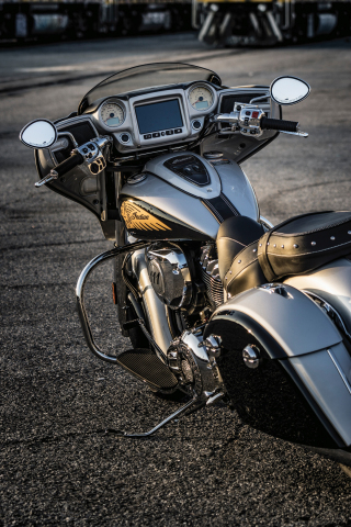 Indian Motorcycle introduces its 2017 lineup, which includes the Indian Chieftain (shown in Star Silver/Thunder Black two-tone) and the all-new Ride Command™ infotainment system. Photo c/o Todd Williams Photography