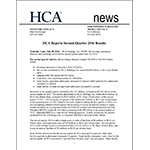 HCA 2016 2Q Earnings Release