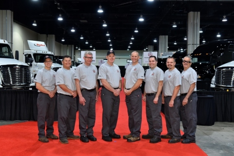 2016 Ryder Top Tech finalists (from left to right): Chris Barnett, Rick Morra, Ken Bilyea, Robert Cooper, Darek Mowinski, Chris Johnson, Wayne Beil, and Robert Gonzalez. (Photo: Business Wire)