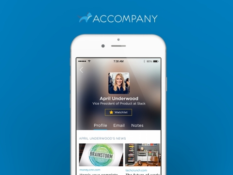 Accompany: your intelligent, adaptive chief of staff. (Photo: Business Wire) 
