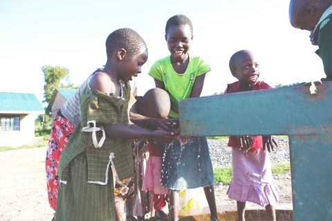 Children in rural Kenyan village of Kipsongol benefit from access to clean water through a donation of a borehole from Give H2OPE to Others – a collaboration between Walgreens, Unilever and ME to WE to provide access to clean water through select Unilever product purchases at Walgreens – in 2016. Last year’s program helped donate more than 17.5 million gallons of clean water to this community. (Photo by ME to WE)