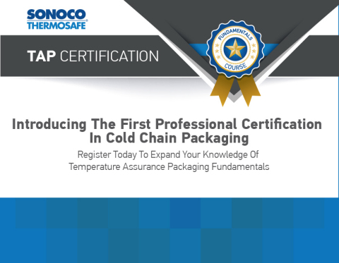 Certification Program for Design, Development & Distribution of Temperature Controlled Packaging (Graphic: Business Wire)
