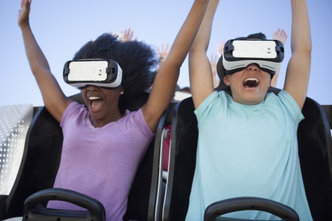 Six Flags and Samsung Announce World's First Fully Interactive Roller Coaster Gaming Experience - Rage of the Gargoyles (Photo: Business Wire)