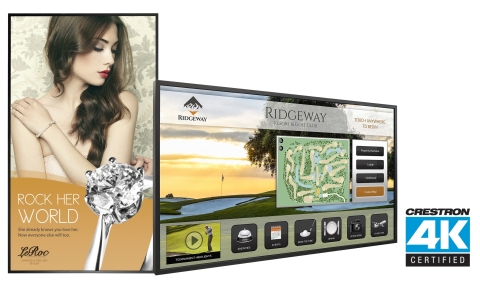 Planar UltraRes Series and Planar EP Series 4K LCD displays achieve Crestron 4K Certification (Photo: Business Wire)