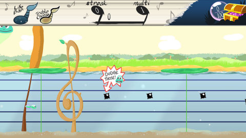 In Tadpole Treble, get ready for a creative adventure as you swim through sheet music and avoid the notes of the game's catchy soundtrack. (Graphic: Business Wire)
