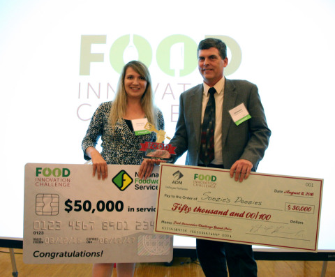 Olivia Kelvin and Robert Stanton of Soozie's Doozies LLC (Union, Missouri) were named the grand prize winner of the 2016 Food Innovation Challenge. (Photo: Business Wire)