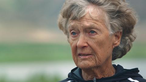 Sister Madonna Buder, an 86-year-old triathlete, is the subject of "Unlimited Youth," the latest installment of Nike's "Just Do It -- Unlimited Campaign." (Photo: Business Wire)