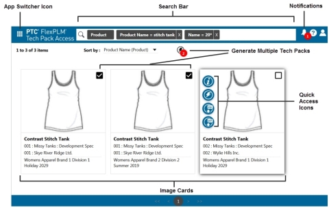 Screenshot of the newly available Tech Pack Access App, the first role-based app for PTC's FlexPLM 11, the latest version of its product lifecycle management (PLM) solution for retail, fashion, footwear, apparel, and consumer products. (Photo: Business Wire)