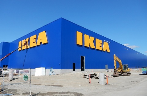 Swedish retailer IKEA to install Washington's largest rooftop solar array on relocated store opening Spring 2017 in Renton, WA (Photo: Business Wire)