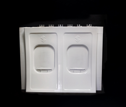Stratasys Infinite-Build 3D Demonstrator part Aircraft Panel. (Photo: Business Wire)