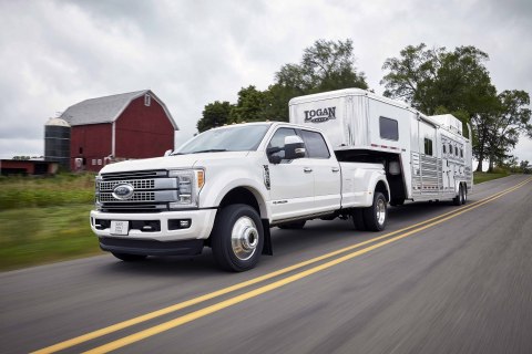 Ford, America's truck leader, is taking heavy-duty trucks to the next level with the all-new 2017 F-Series Super Duty - empowering customers with the most towing and hauling capability and the most horsepower and torque of any heavy-duty pickup truck. (Photo: Business Wire)