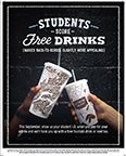 Chipotle is making heading back to school a little bit easier with free drinks for students during the month of September.