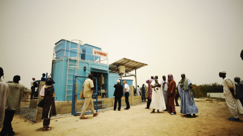 Installation of Yamaha Clean Water Supply System (Senegal,2012) (Photo: Business Wire)