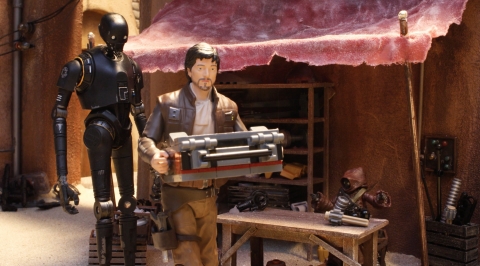 New "Rogue One: A Star Wars Story" toys revealed in first installment of a fan-created "Go Rogue" series debuting today on the Star Wars YouTube channel. (Photo: Business Wire)