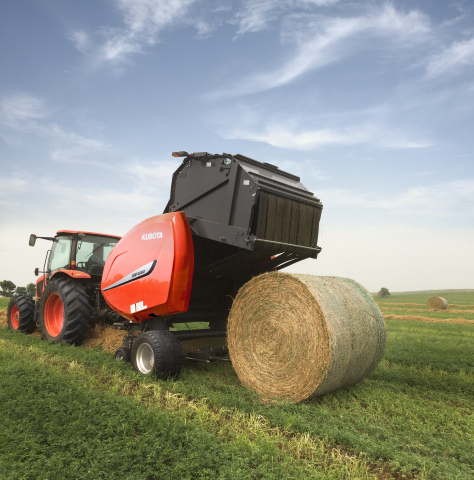 Kubota introduces the BV4580, a new round baler designed for dairy and cattle producers. (Photo: Business Wire)