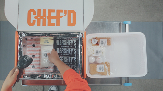 Follow the journey of a Chef'd and Hershey's meal kit box. (Video: Business Wire)