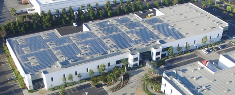 Mitsubishi Electric US, Inc. has installed a 369kW solar electric system on the rooftop of its U.S. headquarters in Cypress, California. (Photo: Business Wire)