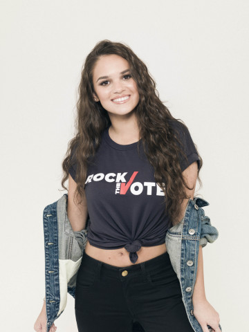 Actress Madison Pettis Will Be the Face of the New American Eagle Outfitters/Rock the Vote Collection (Photo: Business Wire)
