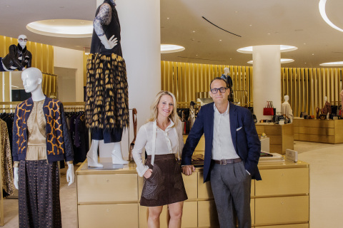 SAKS CHIEF MERCHANT TRACY MARGOLIES & SAKS PRESIDENT MARC METRICK (Photo: Business Wire)