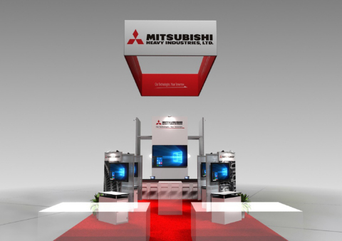 MHI's exhibition booth (image rendering) (Photo: Business Wire)