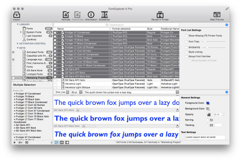 Screenshot of FontExplorer X Pro 6 (Photo: Business Wire)