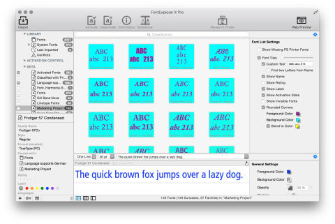 Screenshot of FontExplorer X Pro 6 (Photo: Business Wire)