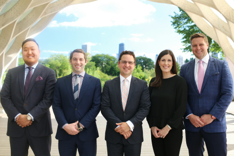 Five of Chicago's top-producing residential real estate agents have formed a new ownership group to open a Keller Williams Market Center in Chicago. L-R: Tommy Choi, Josh Weinberg, Nicholas Apostal, Mary Haight and Joe Zimmerman are joining forces to significantly increase the KW presence in Chicago. (Photo: Business Wire)