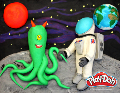 “In 60 years, I imagine…humans and aliens will be BFFs!” Today, the beloved PLAY-DOH brand is celebrating World PLAY-DOH Day and its 60th birthday with a series of sculpts that depict what the youngest PLAY-DOH fans imagine life will look like 60 years into the future. The PLAY-DOH fan community shared their creative predictions for the future, and the brand brought these creative ideas to life with seven sculptures made of 100 percent PLAY-DOH compound! Join in the fun and share your predictions using #WORLDPLAYDOHDAY and #PLAYDOH60, and connect with the brand on Facebook (www.facebook.com/playdoh) and Instagram (www.instagram.com/playdoh/) (Photo: Business Wire)