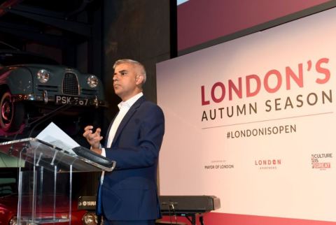 Mayor of London Sadiq Khan attends the launch of London’s Autumn Season of Culture at the Science Museum, London. (Photo by Anthony Devlin, PA Wire/Press Association Images)
(Photo: Business Wire)