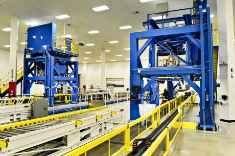 Airbus A350 automated stiffener forming facility at Orbital ATK’s Aircraft Commercial Center of Excellence (ACCE) in Clearfield, Utah. (Photo: Business Wire)