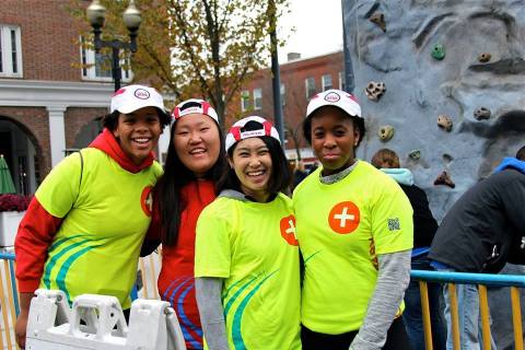 Positive Tracks Youth Get Active and Give Back for Causes that Shape Boston Communities. (Photo: Business Wire)