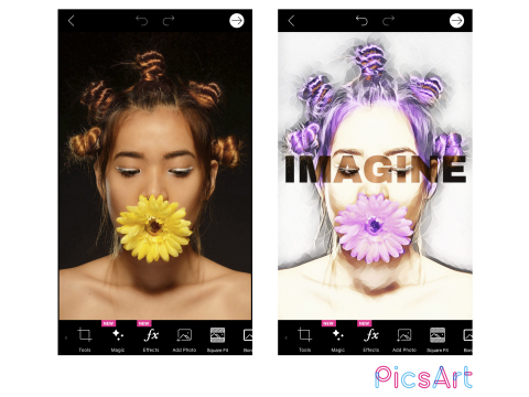 A new awesome photo editor from PicsArt offers AI-powered Magic Effects and 3,000+ editing features that transform images into works of art. (Graphic: Business Wire)