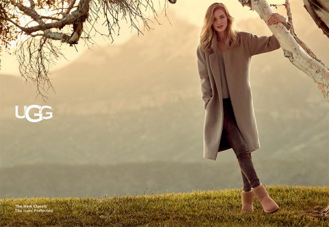 Rosie Huntington-Whiteley in UGG Classic II in Chestnut (Photo: Business Wire)