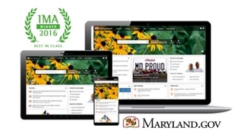 Maryland.gov provides a gateway for more than 84 million visitors to agency websites and hundreds of time-saving digital government services. (Photo: Business Wire)
