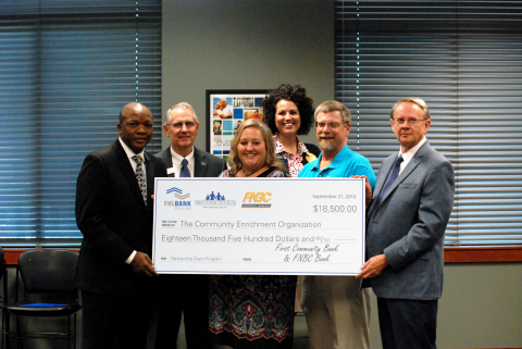 The Community Enrichment Organization of Batesville, Arkansas, was awarded an $18,500 grant on September 21, 2016, from First Community Bank, FNBC Bank, and the Federal Home Loan Bank of Dallas to help homeless citizens in Batesville. (Photo: Business Wire)