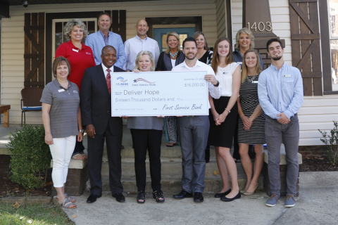 Deliver Hope today received a $16,000 Partnership Grant Program award from First Service Bank and the Federal Home Loan Bank of Dallas at a check presentation ceremony. (Photo: Business Wire)