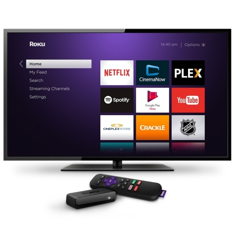 Roku Express - on TV (Photo: Business Wire)
