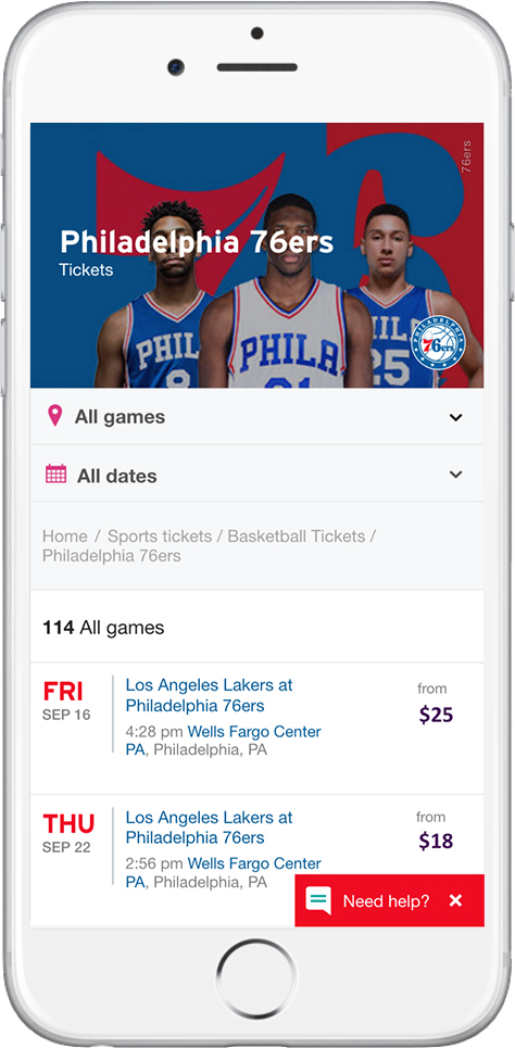 Philadelphia 76ers Tickets - StubHub