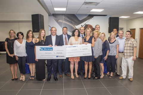 Ramsey Auto Group and Subaru of America Executives Present $100,000 Donation to REED Academy Officials (Photo: Business Wire)