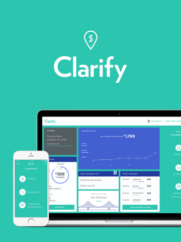 Sequence reveals new prototype service, Clarify, which brings transparency, accuracy and simplicity to health care payment and billing. (Graphic: Business Wire)