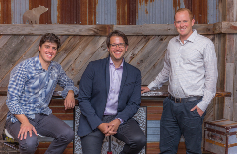 Drizly's Co-founders (pictured left to right Cory Rellas, Nick Rellas and Justin Robinson) (Photo: Business Wire)