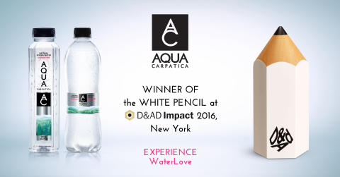 La Campaña de Pureza del Agua de AQUA Carpatica Gana su Categoría en el D&AD Impact