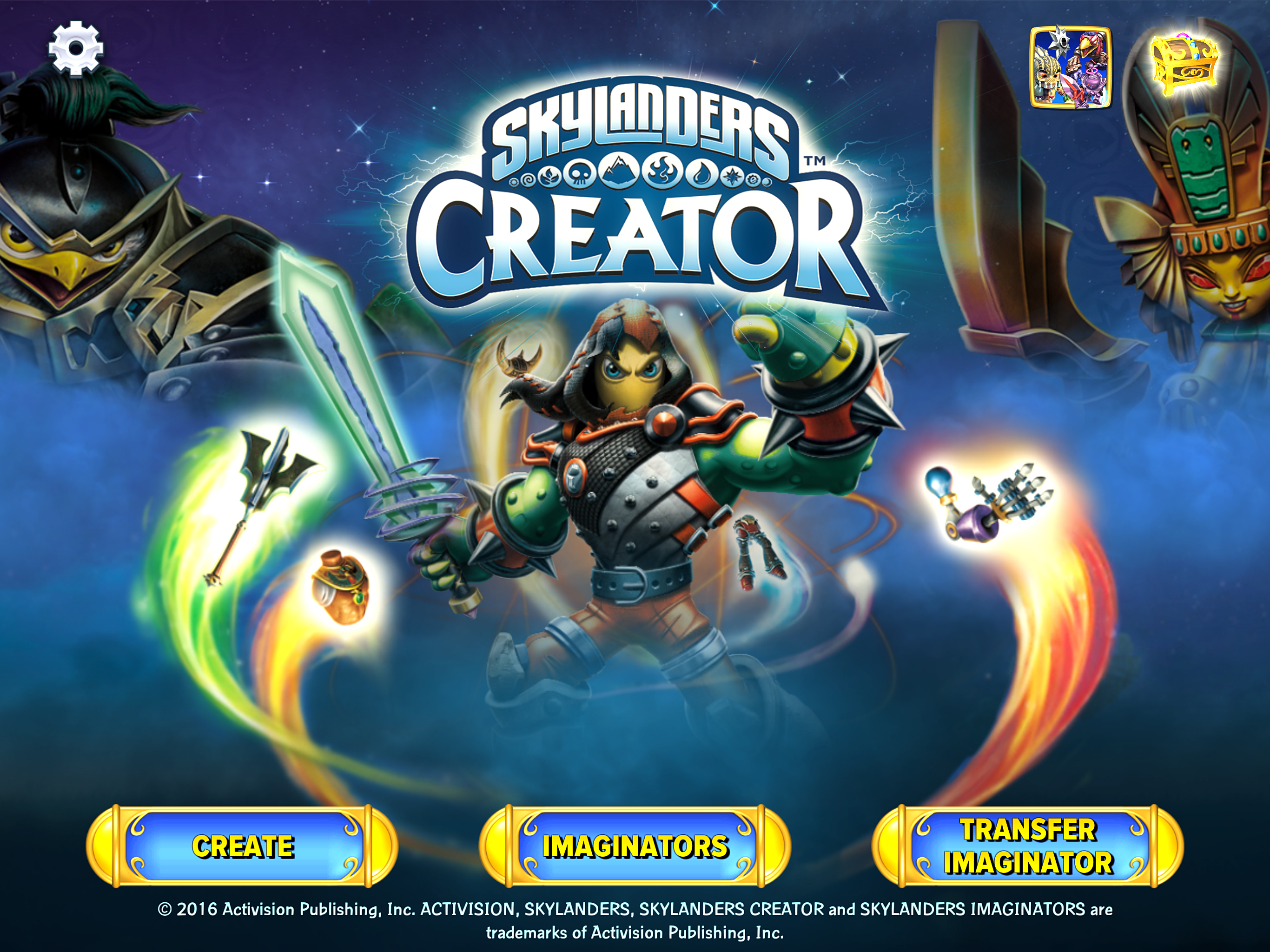 Skylanders Imaginators Character Chart